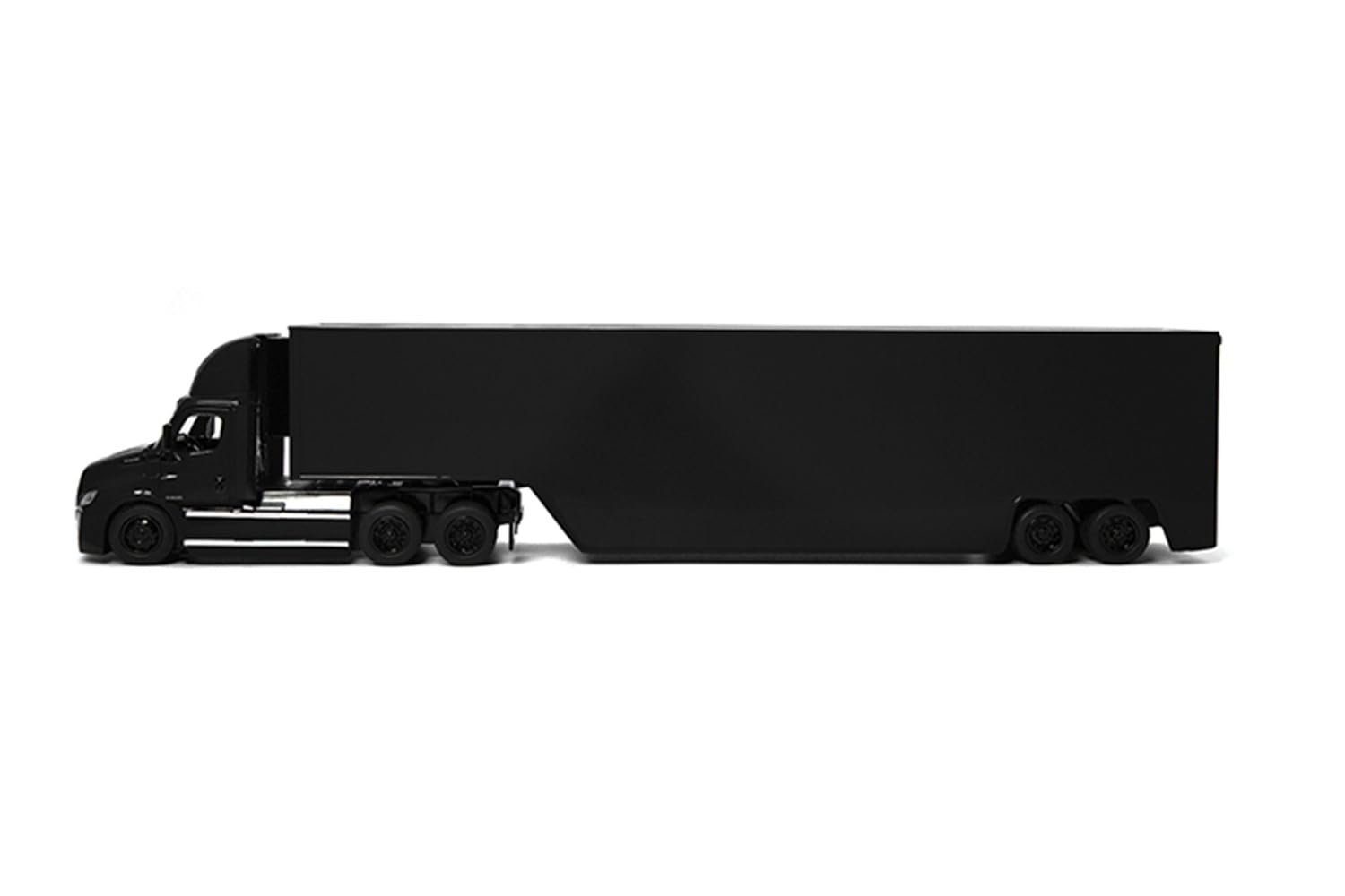 KiNSMART - Freightliner eCascadia Semi-camion et conteneur 33 cm, échelle 1:62, modèle en métal moulé sous pression, action de tirage, lot de 4 - Image 2