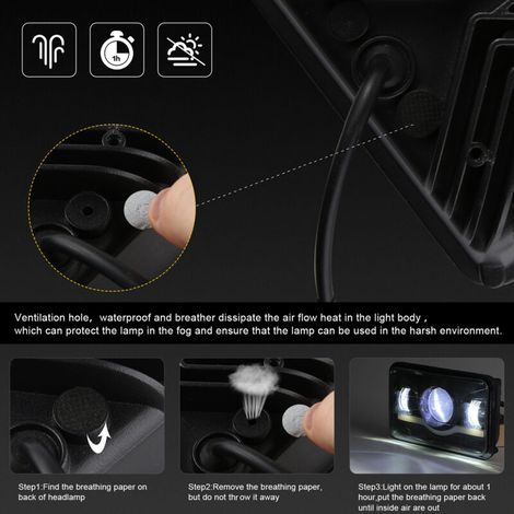 Set di 2 fari a LED, 10,2 x 15,2 cm, 5 fari rettangolari con abbaglianti e anabbaglianti, di ricambio per DRL (luci diurne a LED) per Peterbilt, Kenworth, Freightliner, Ford Probe, Oldsmobile e Cutlas - Image 2