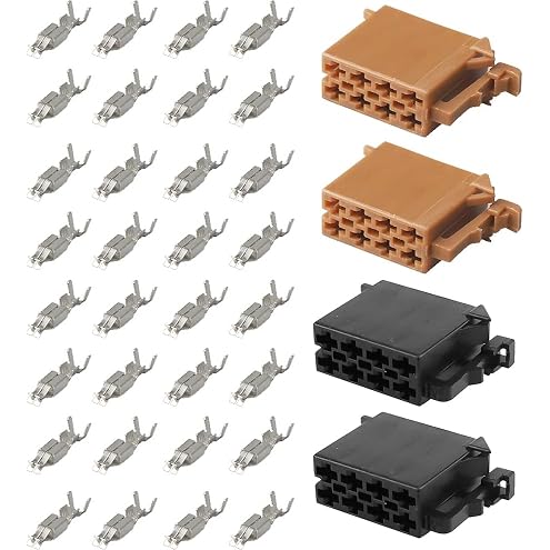 ECSiNG 1 Pack 16 Pin ISO Male Female Adapter Cable ISO Wiring Harness Audio Car Radio Connector Compatible with Freightliner Compatible with Volvo - Image 10