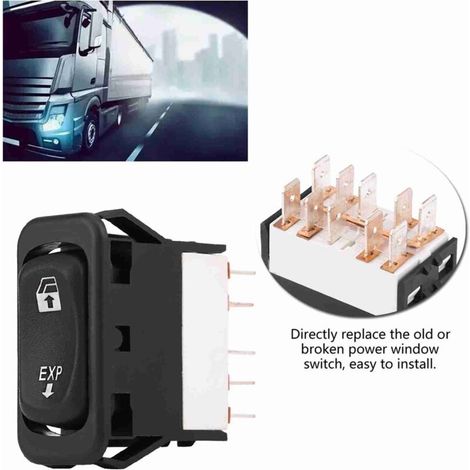 Power window main control button for Freightliner Columbia 01-11 A06-30769-008 - Image 4
