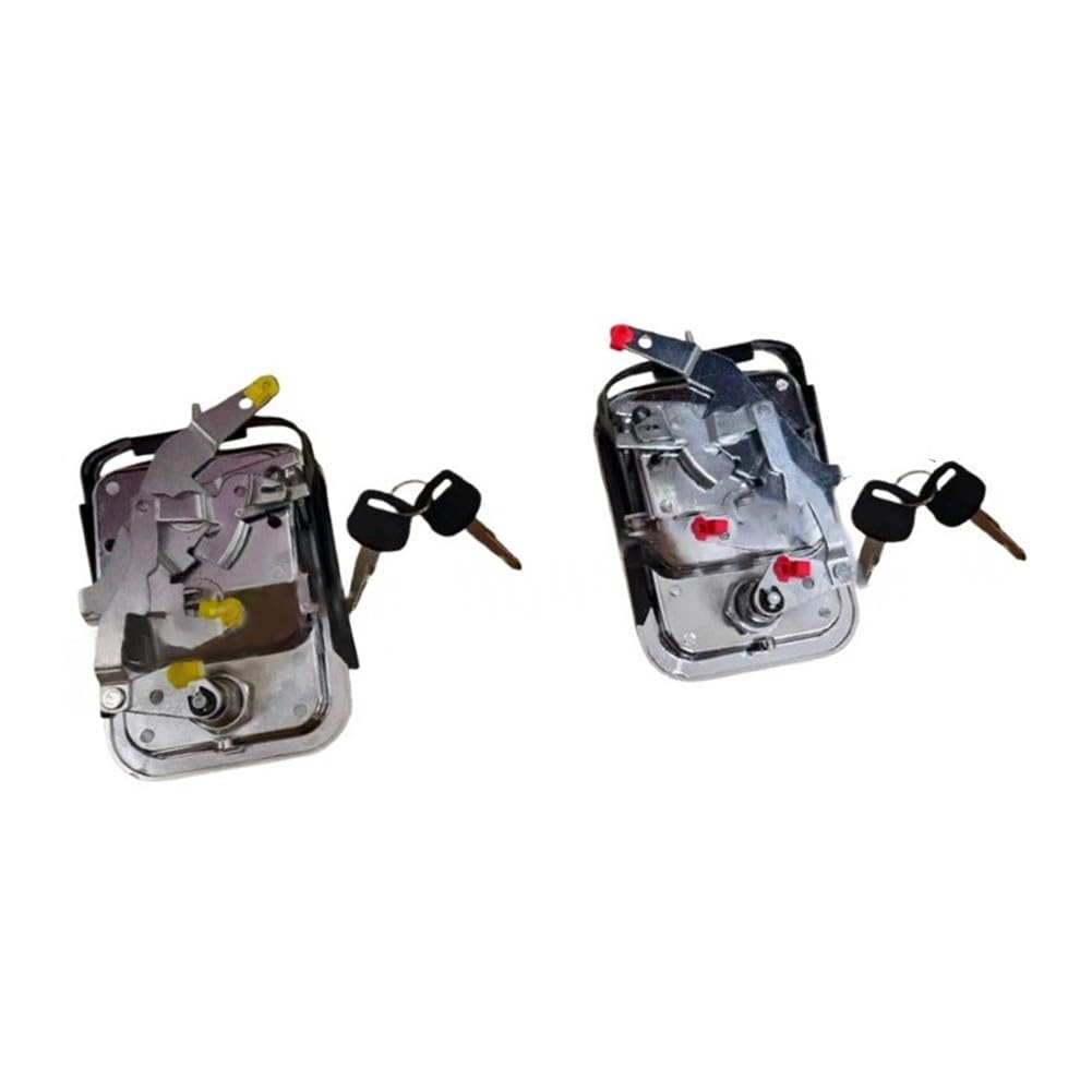 Paire de poignées de porte extérieures avec clés en métal ABS résistant à l'usure pour Freightliner pour Columbia pour siècle 2003-2011 - Image 1