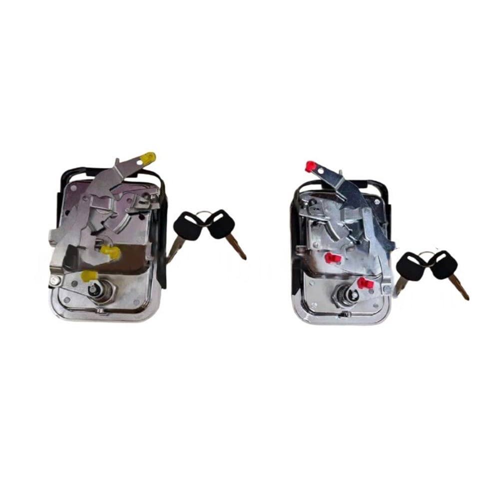 Paire de poignées de porte extérieures avec clés en métal ABS résistant à l'usure pour Freightliner pour Columbia pour siècle 2003-2011 - Image 3