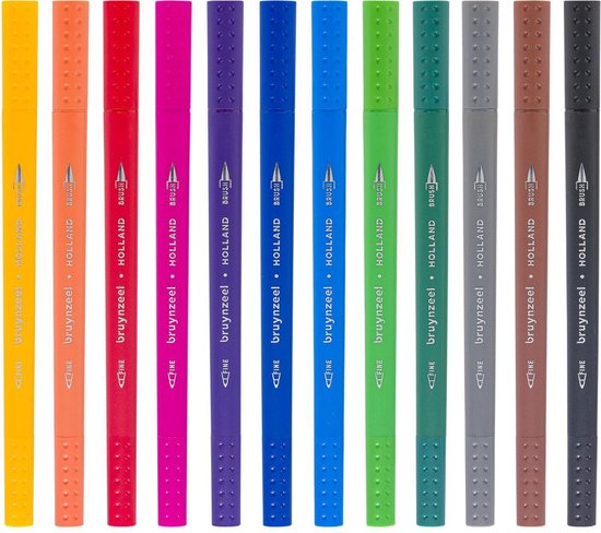 Bruynzeel Creatives Fineliner / Brushpen set kleuren - Image 8