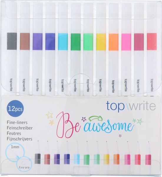 Couleur pour écrivains fins, 12 pièces. - Image 1