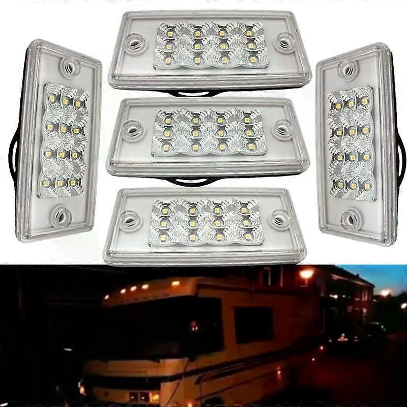 5 stuks 12 LED cabine dak Freightliner toplichten ruimtemarkeringslichten 6led auto zijlichten voor Freightliner vrachtwagenverlichting - Image 2