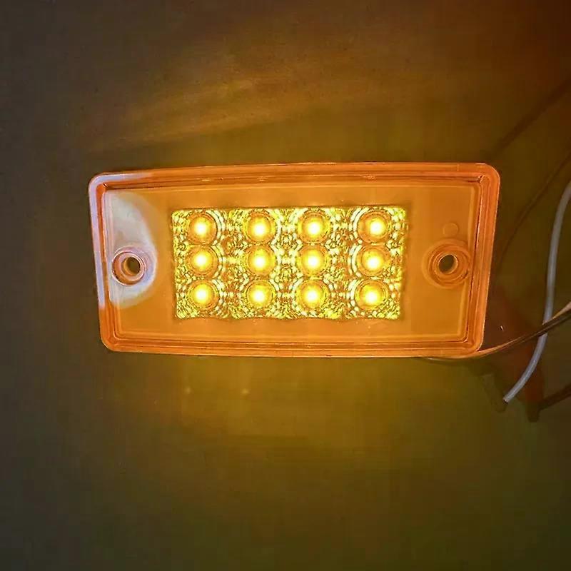 5 stuks 12 LED cabine dak Freightliner toplichten ruimtemarkeringslichten 6led auto zijlichten voor Freightliner vrachtwagenverlichting - Image 4