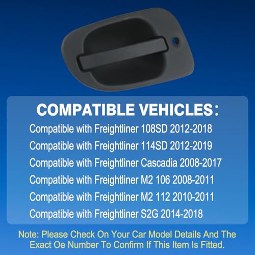A18-47729-002 Poignée De Porte Extérieure, Côté Conducteur Gauche | Compatible avec Freightliner 108SD 2012-2018, M2 106 2008-2011/112 2010-2011, Cascadia 2008-2017, 114SD 2012-2019, S2G - Image 10