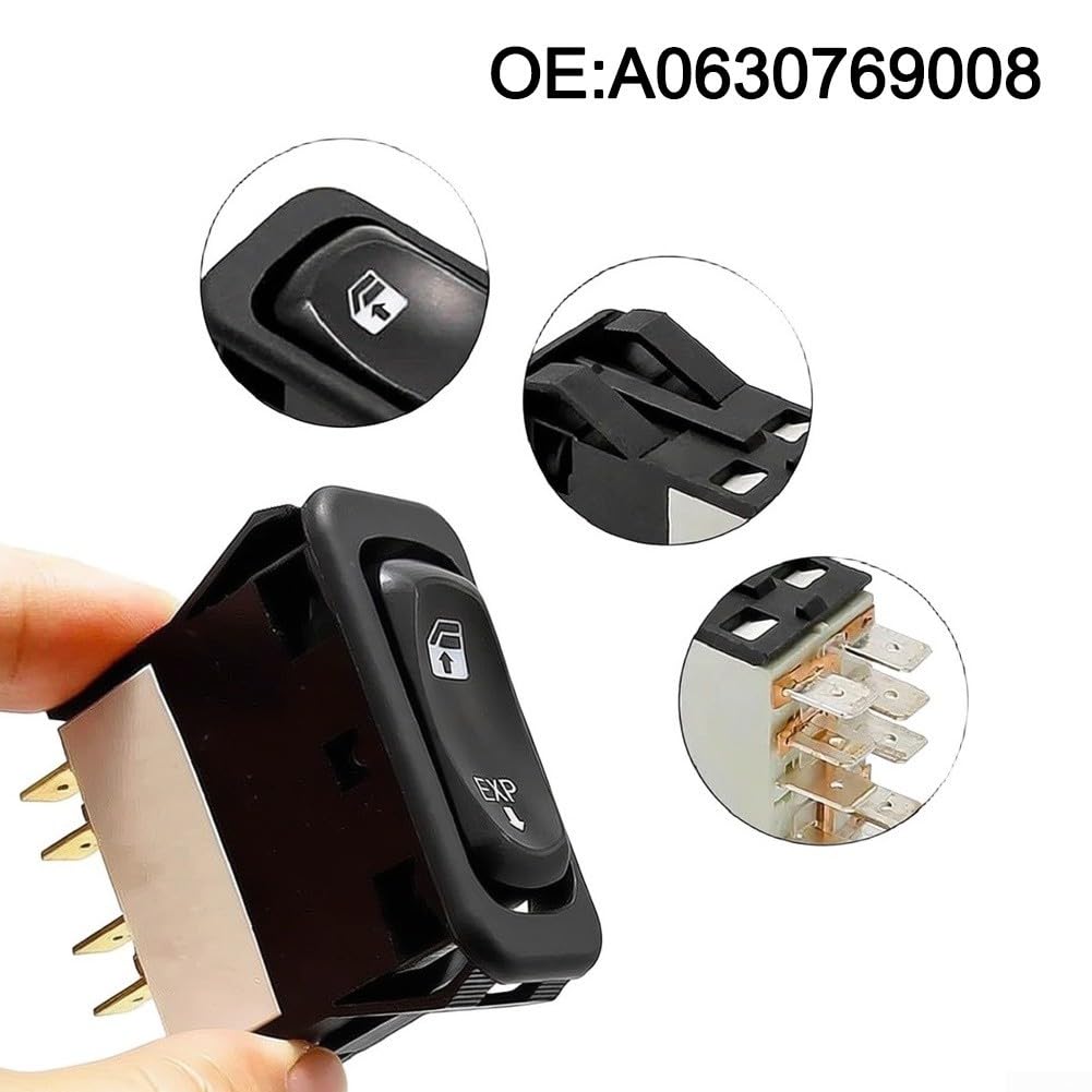 Commutateur, compatible avec Freightliner pour Columbia pour siècle 2001-2011 côté conducteur gauche, remplacement direct OEM A0630769008 - Image 2
