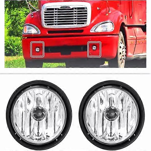 Leavan Fog Lights Replacement With Bulbs Fit For Freightliner Columbia 2000~2015 Passenger & Driver Side Front Fog Light Lamp Fit for Freightliner Cen - Image 1